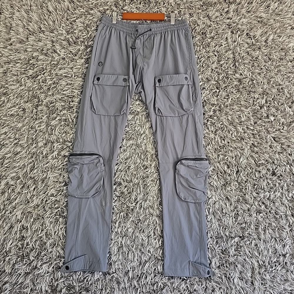 Kuwalla Tek Utility Pant Cargo Pockets Gray Sz M Gorpcore Work Hiking Read
